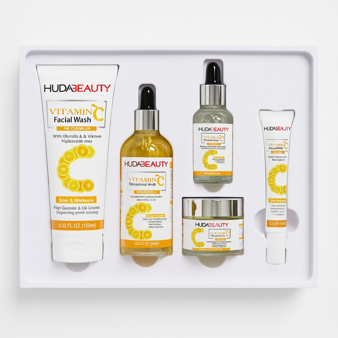 HUDA BEAUTY Vitamin C 5-Piece Skincare Set