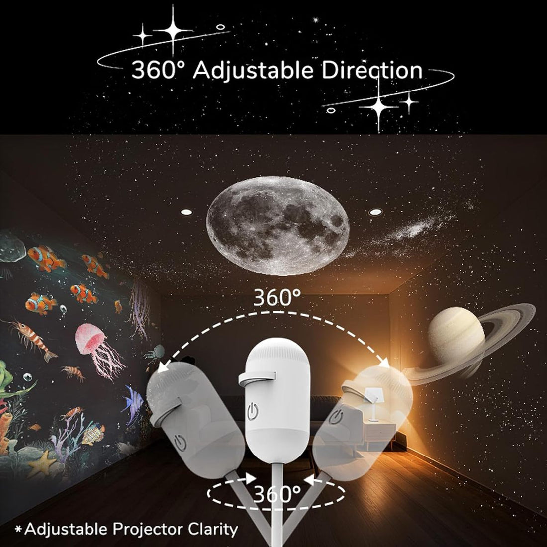 Portable Mini USB Starry Sky Projection Lamp