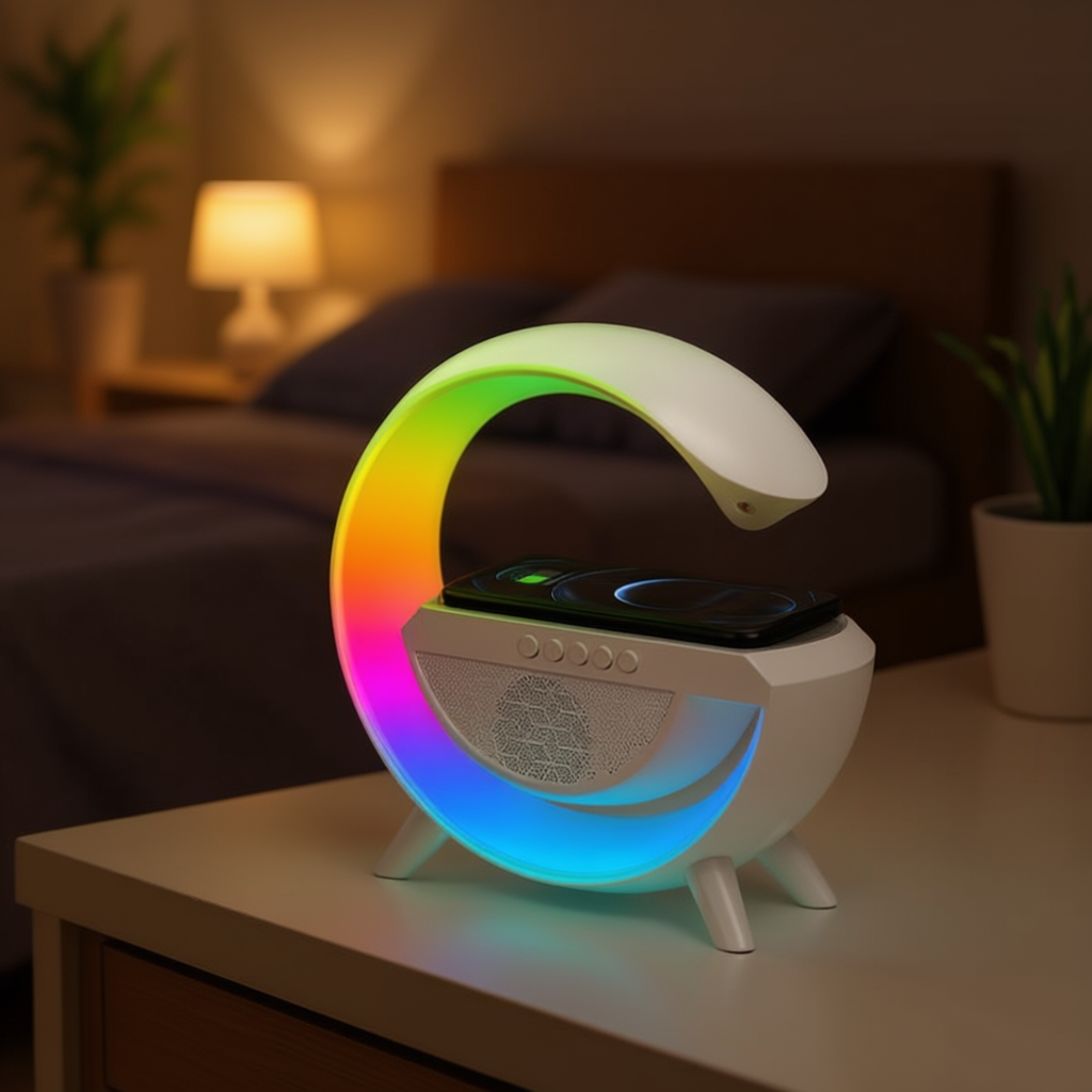 Led Wireless Charger Speaker