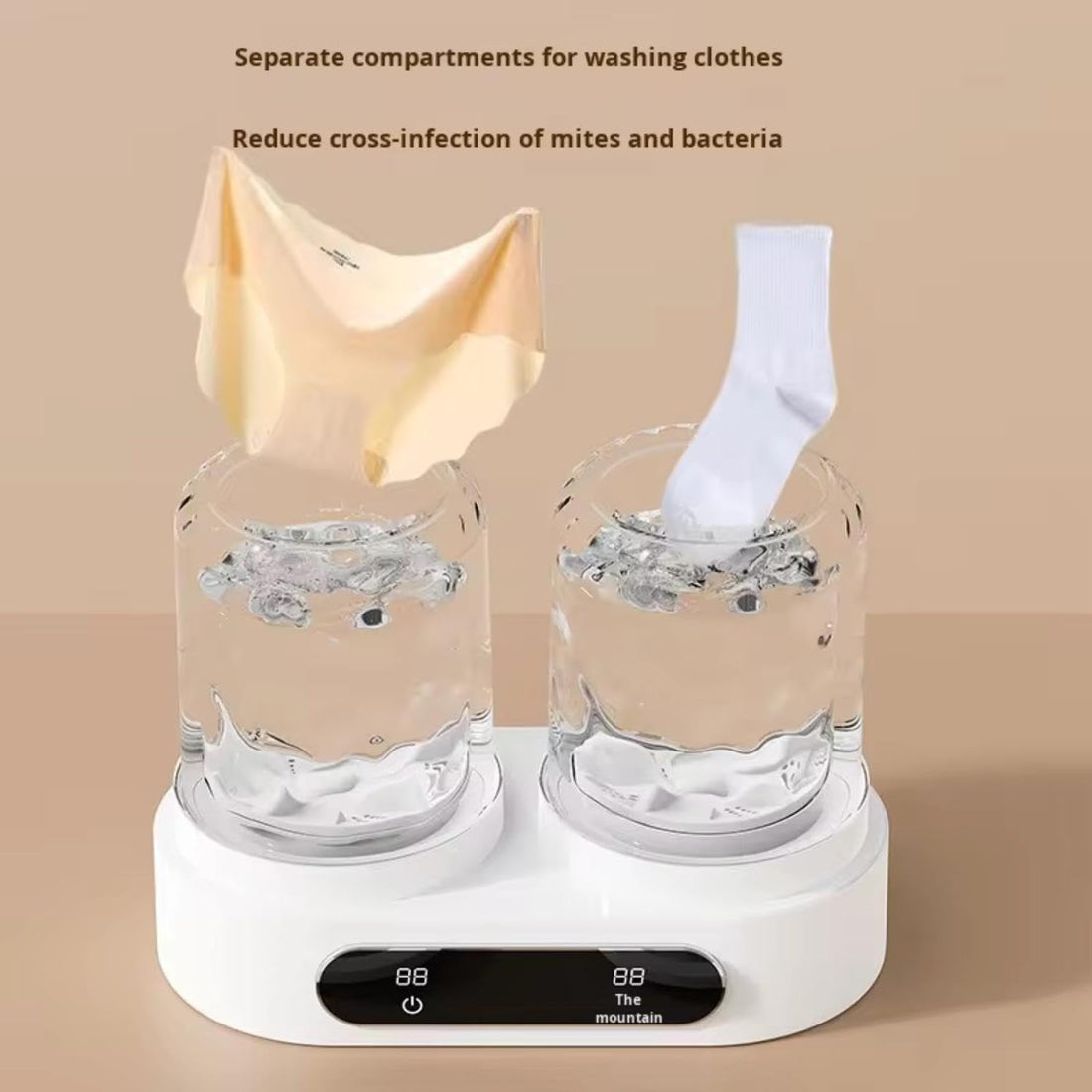 Double-Bucket Mini Washing Machine